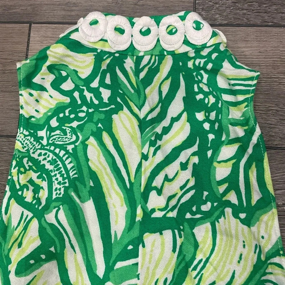 Lilly Pulitzer Jane Shift Dress Partial Zip Toucan Green Coco Loca Print Size 00 - Picture 11 of 11